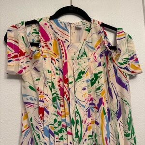 100% silk shoulder show top!